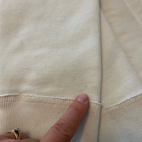 Abercrombie and Fitch Co. Muscle Hoodie White Distressed Size L - Picture 16 of 16